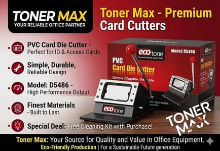 EcoTone PVC Card Die Cutter (Model D5486)