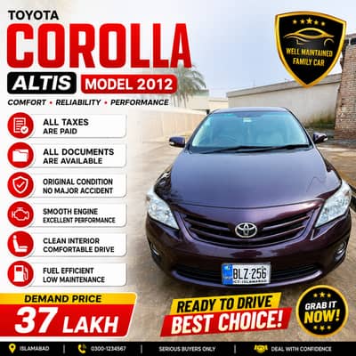Toyota Corolla Altis 2012