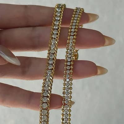 Double Layer Tennis Bracelet