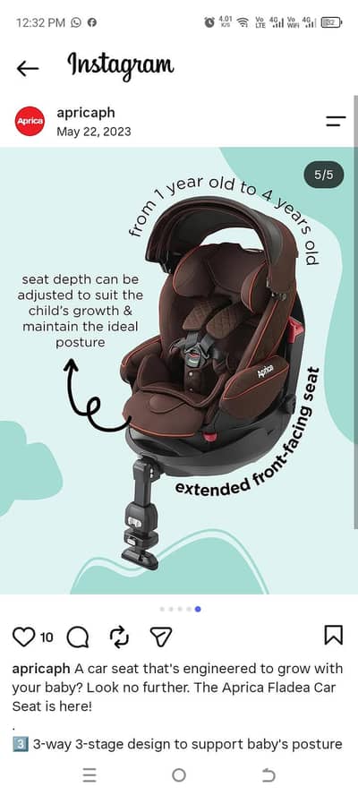 Aprica car seat