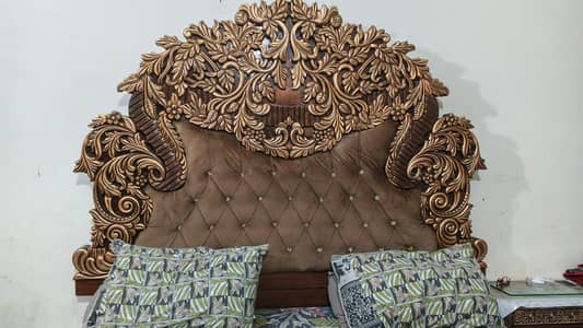 Elegant King Size Bed with Matching Bedroom Furniture