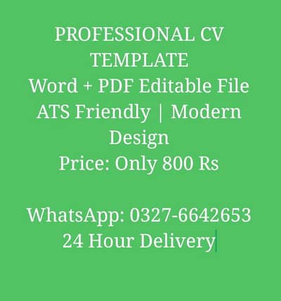 Professional CV Making + Social Media Post Design Service
