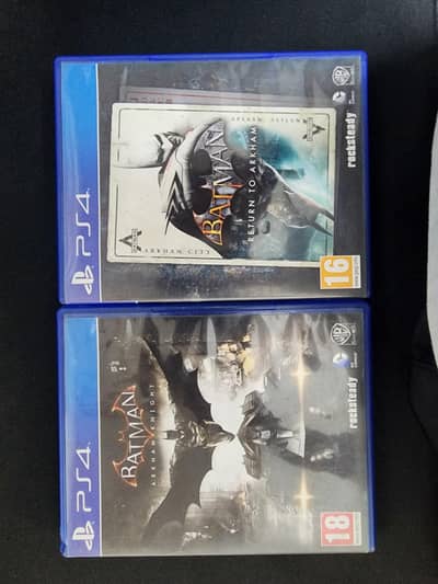 BATMAN ARKHAM KNIGHT and BATMAN RETURN TO ARKHAM