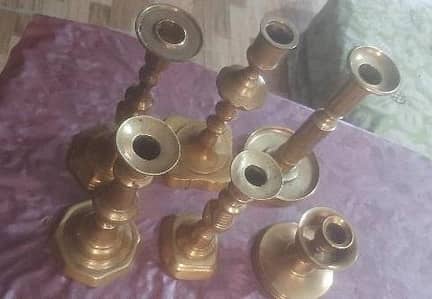 pure brass candlestick