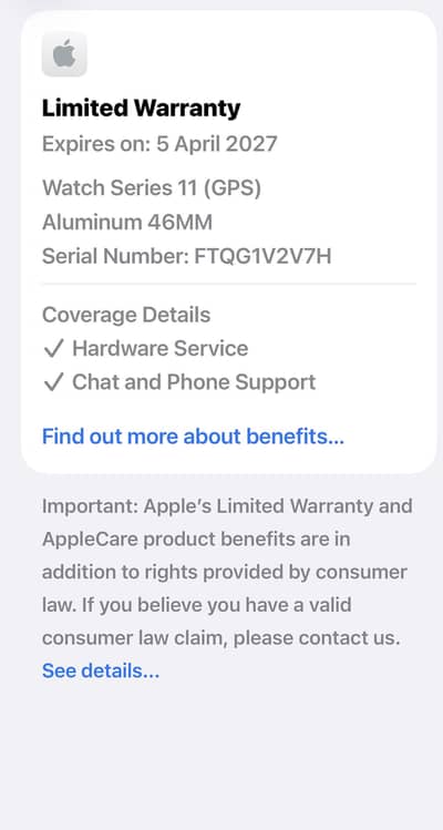 Apple watch series 11 46mm Jet black