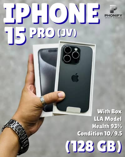 iPhone 15 Pro LLA 128GB JV | With Box | Battery Health 93%