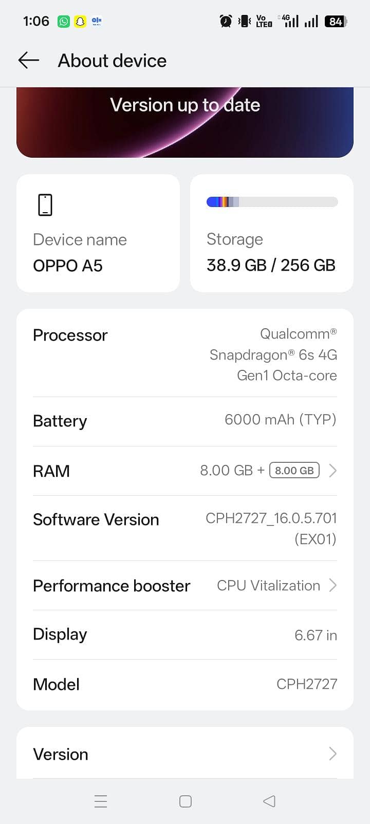 OPPO A5 4