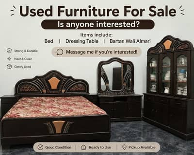 Beautiful Used Furniture – Clean & Strong Condition