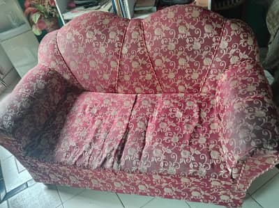 Two seater Mehroon Color Sofa | Urgent Sale
