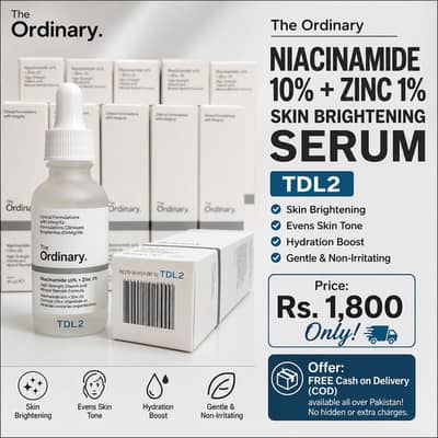 The Ordinary Niacinamide 10% + Zinc 1% Serum (Free delivery)