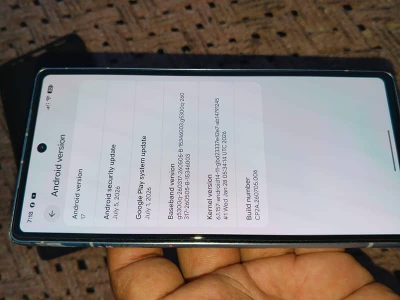 Google pixel 7a 5g 5