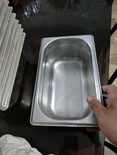 stainless steel pan approx 4 ltr 10 pcs