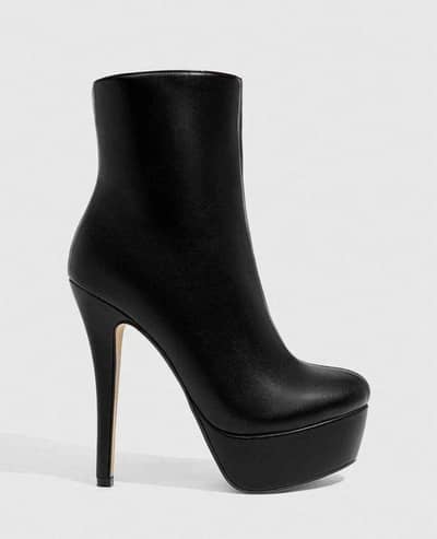 black ankle boots