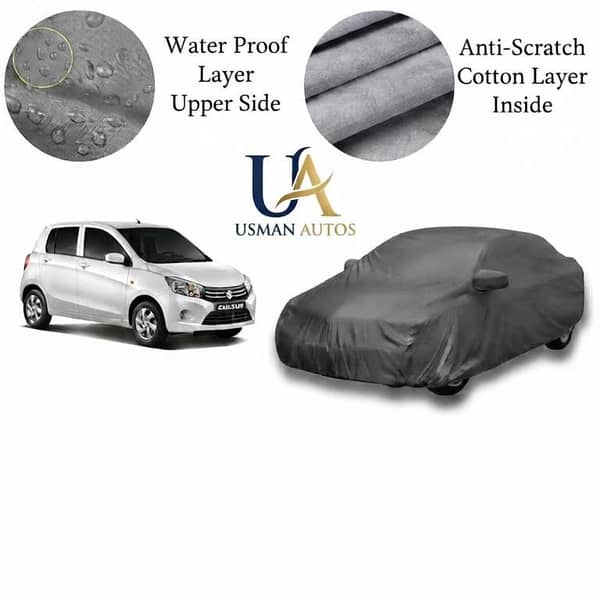 Suzuki Cultus Car Cover 2017-2025 Double Layer Waterproof Heat Proof Grey
