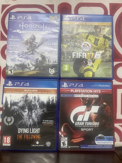Good condition ps4 games