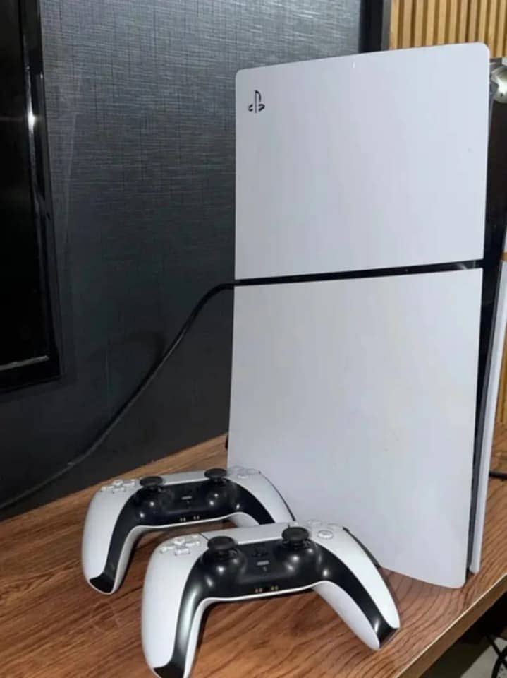 PS 5 Slim with 2 controllers WHATSAPP 03187539309 0