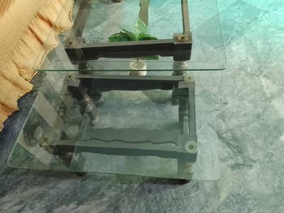 Living room table set. one large with 2 side tables