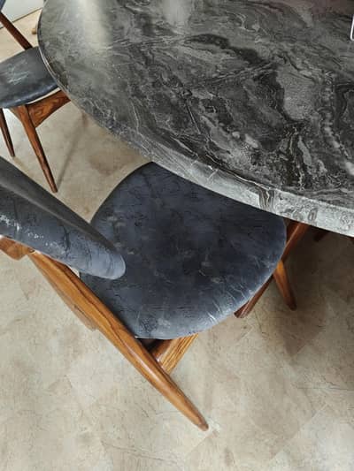 6 seater dining table PVC top