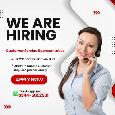 We are Hiring  Customer Service Representative