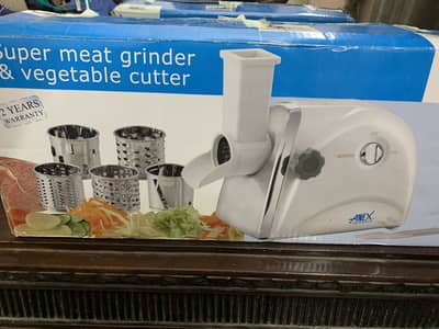 anex meat grinder and vegetable cutter with 4 disk
