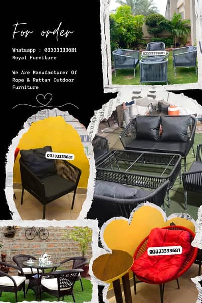 Rope Chairs Outdoor Garden Furniture