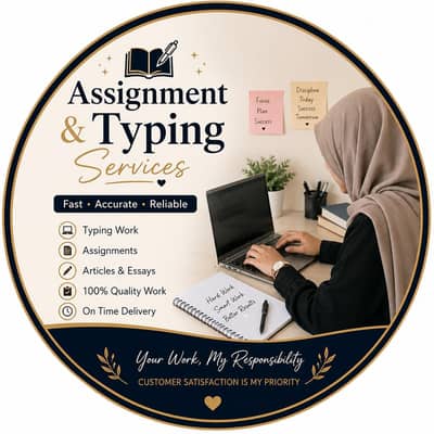 English & Urdu Assignments and Typing work available
