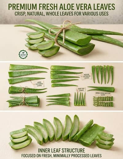 alovera plants and leaves
