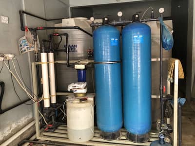 water Filtration plant include filling counter 6 huge tanki