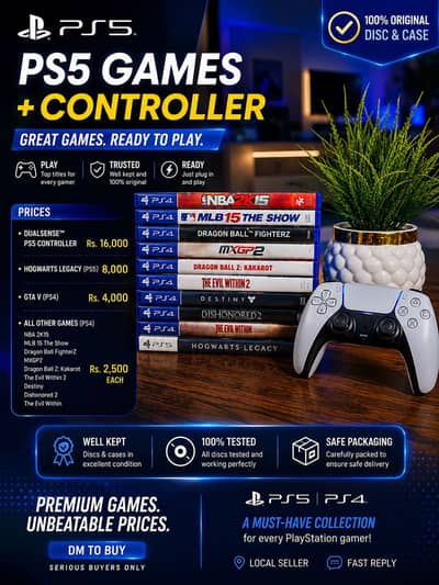 PlayStation Games/ PS5 controller