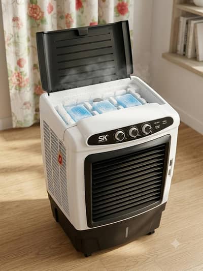 SK Air Cooler SK-5000 | Ice Box Feature | 100% Copperr
