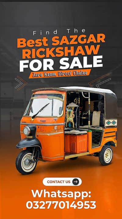 SAZGAR Rickshaw 250cc – 2021 Model (Super Clean Condition)
