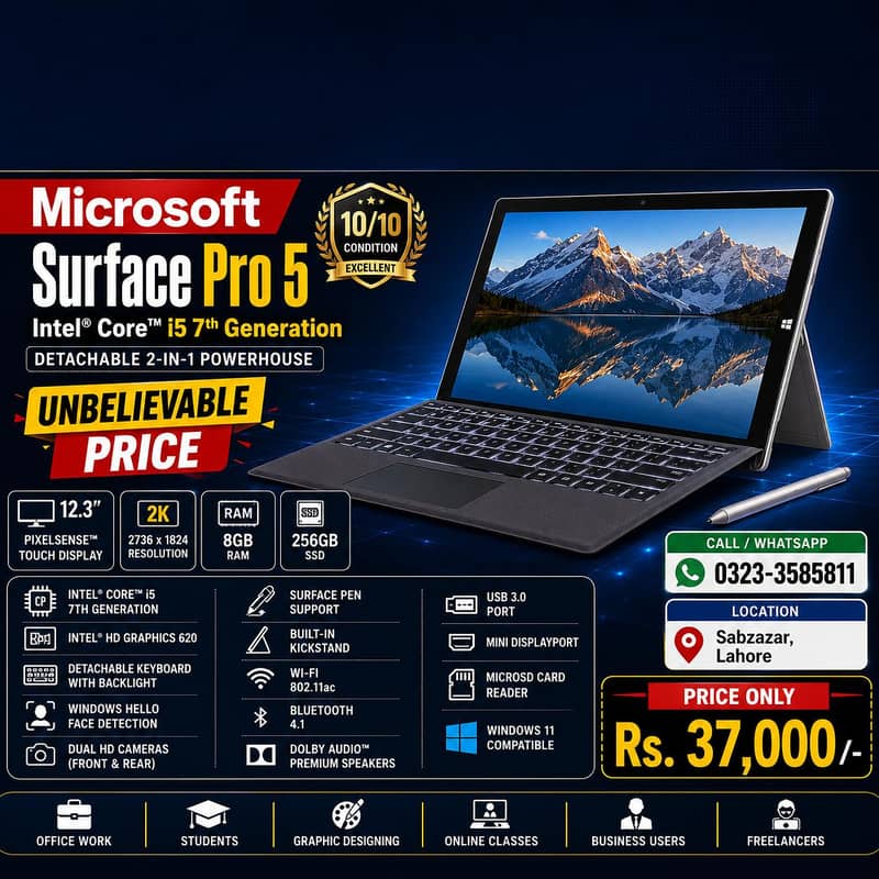 Lenovo HP Dell Microsoft surface pro 2