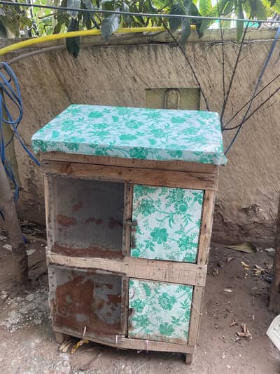 Double portions cage for hens or pigeons