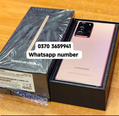Samsung Mobile Note 20 Ultra pta approved 12/256gb