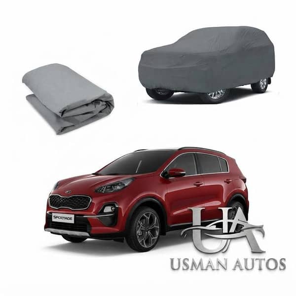 Kia Sportage Car Top Cover Cotton Pvc Non Woven Waterproof Grey