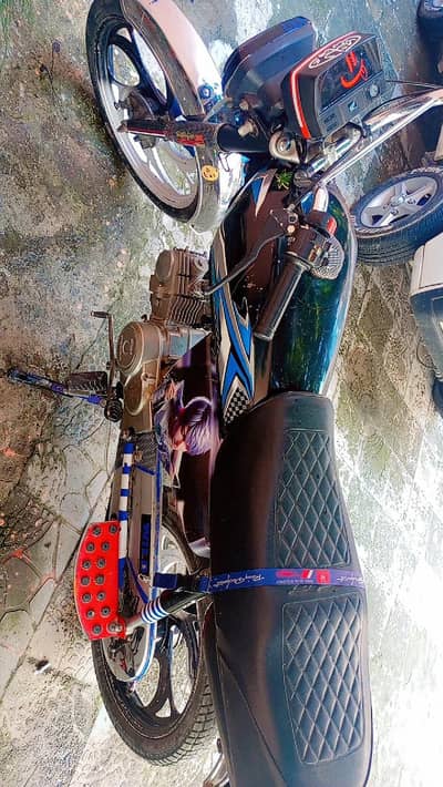 70cc Modified Bike | BTS Sticker | Self Start