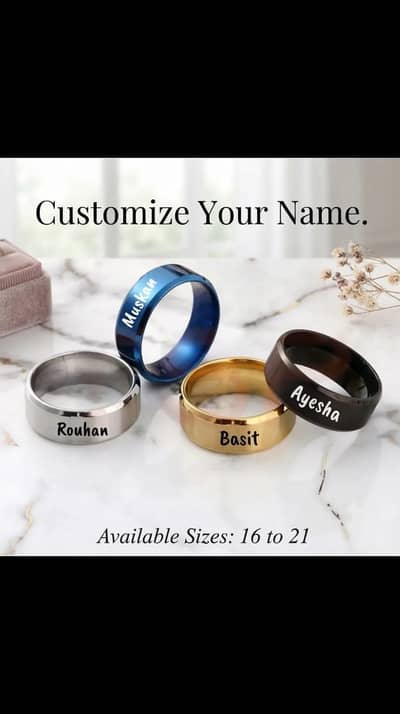 customize your ring with your name and design
