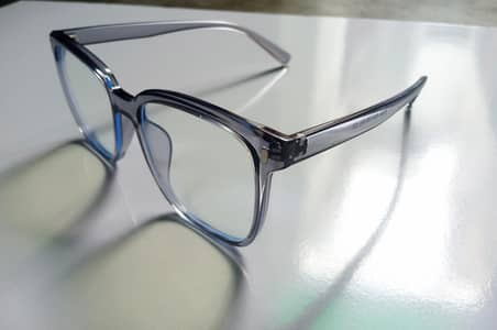 Stylish Large Transparent Gray Frame Optical Glasses - Glasses