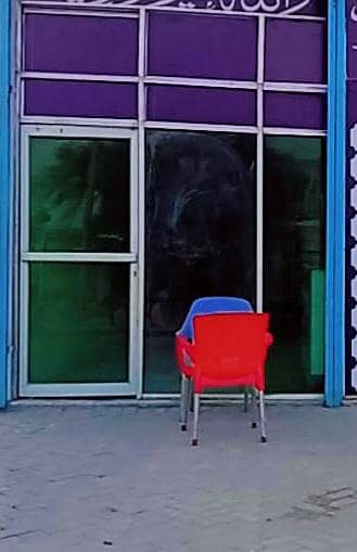 front alminium door , frame with glasses