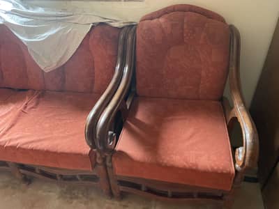2 sofa sets and center table