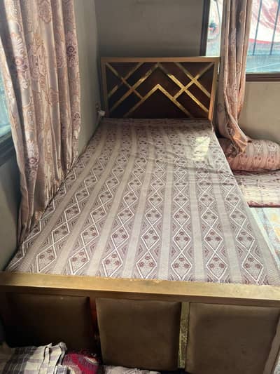 SINGLE BED WITH MATTRESS