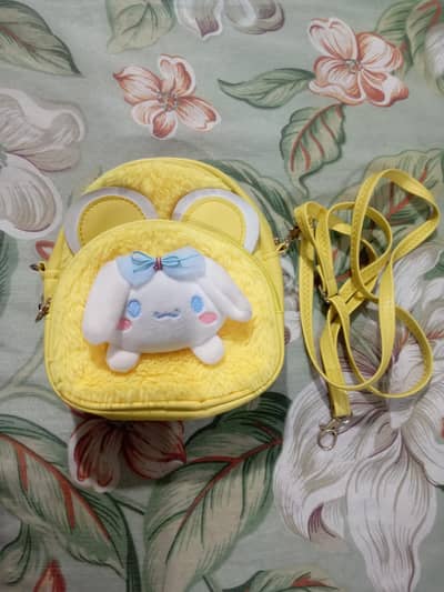 cute character splush bag for kids and teens