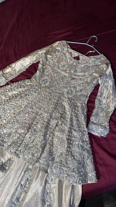 Nikkah peplum / lehnga set (pure banarsi)