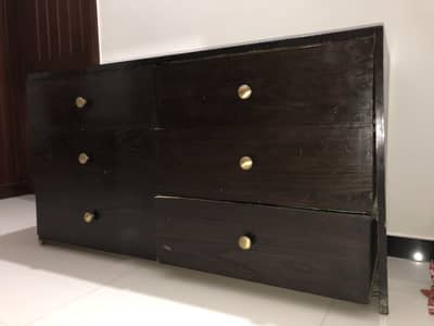 Wooden 6-Drawer Dresser/console