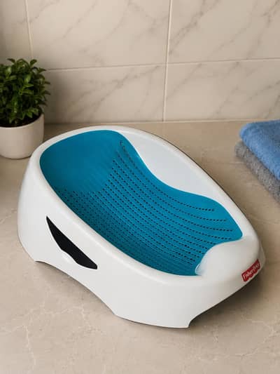 Fisher-Price Baby Bath Support | 0–6 Months | Ergonomic Baby Bath Seat