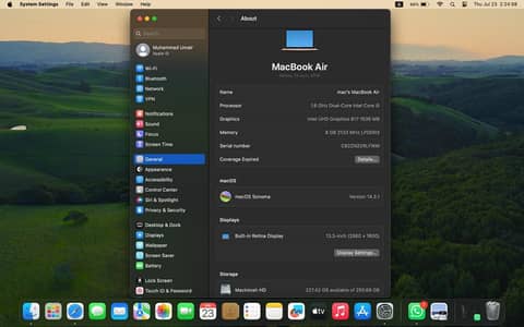 Apple MacBook Air 2019 Intel Core i5 | 8GB RAM | 256GB SSD