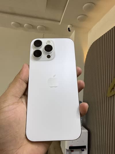 iPhone 16 pro maxx white color 256 Gb with box and cable