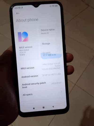 Xiaomi Redmi 9C PTA official apporved