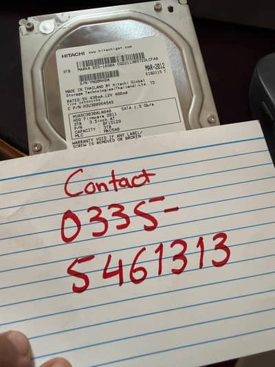 3TB Hard Drive for Sale 100% Health