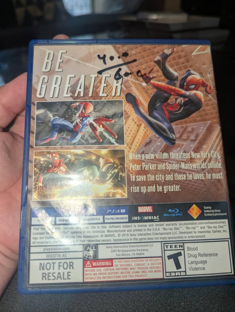 Spiderman ps4 1